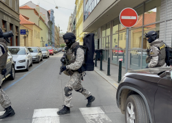 Zásah policie v centru Prahy