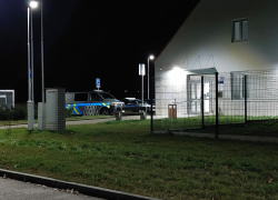 Policejní výjezd u obvodního oddělení ve Vodňanech