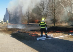 Velký požár zemědělské ho družstva v Nosislavi