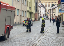 Výbuch v ulici Vodní v Kroměříži