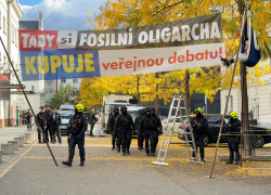 zákrok proti ekoaktivistům