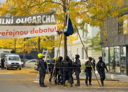 zákrok proti ekoaktivistům