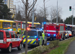 Střet autobusu a chodce