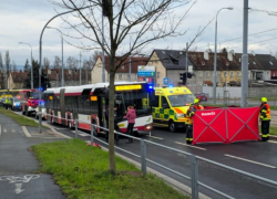 Střet autobusu a chodce