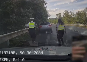 Zběsilá policejní honička na Lounsku, řidič se zákazem řízení se schoval v křoví