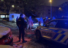 Policejní honička skončila prostřeleným kolem. Tři zadržení